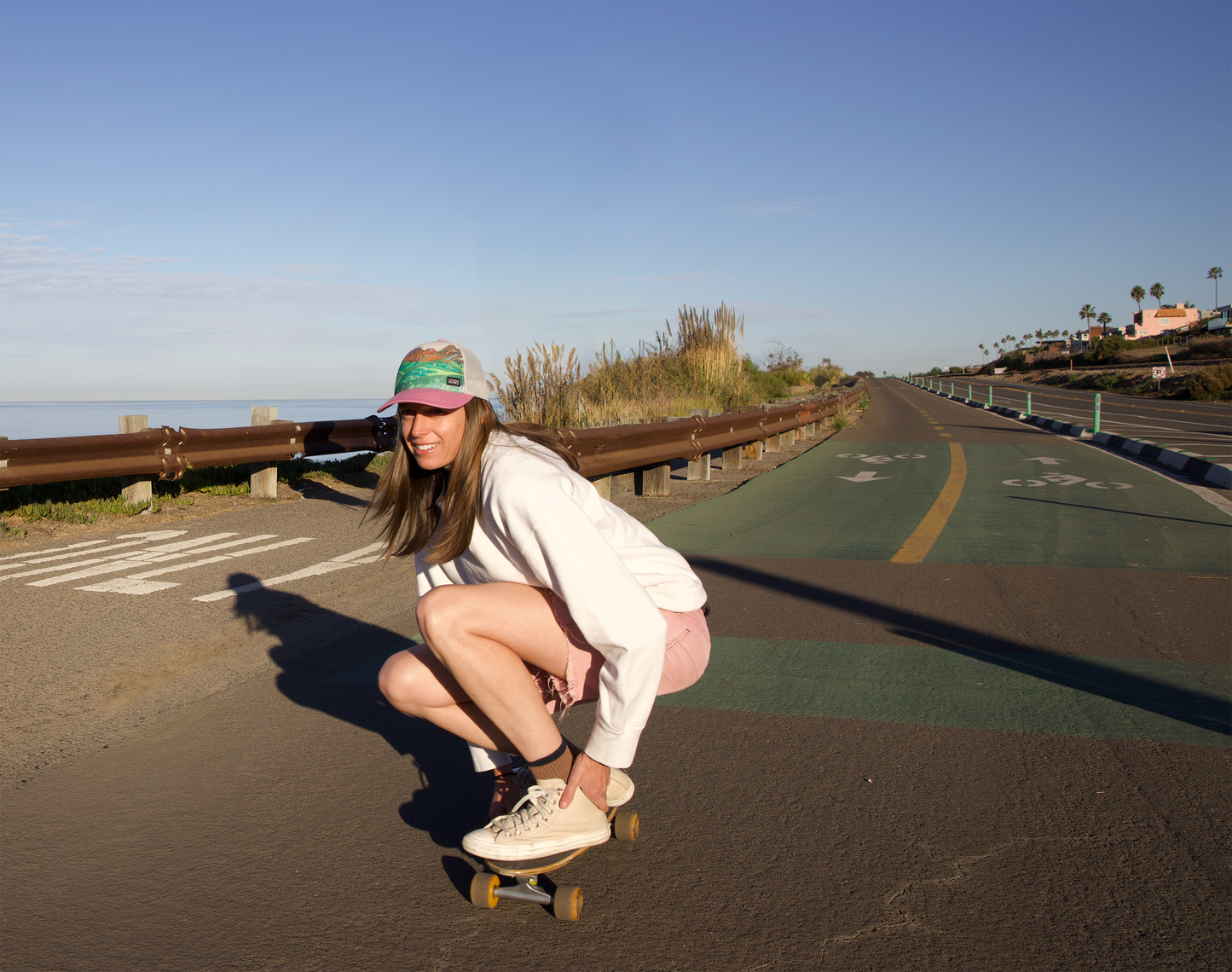 American Basin | Trucker Hat | 100% Organic Cotton Wild Rose Brim + 100% Recycled Grey Mesh