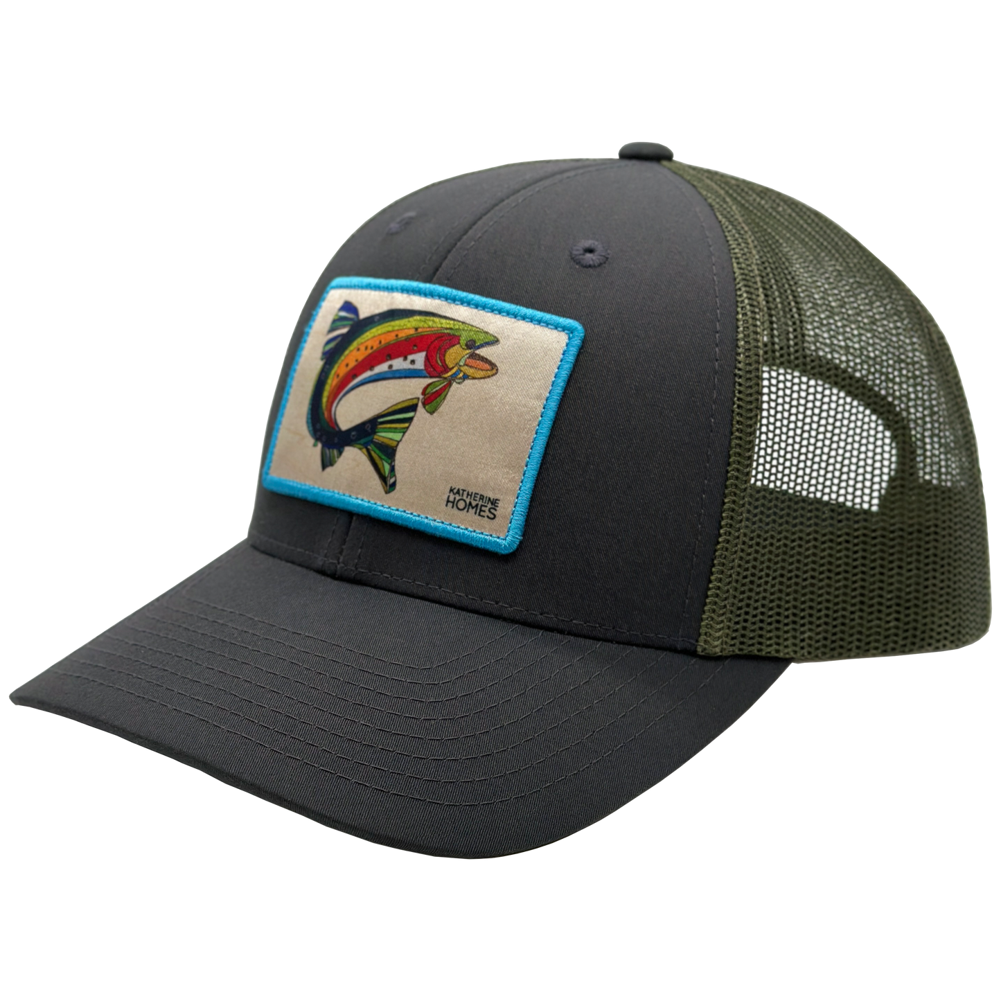 Colorado Cutthroat Trout | Moss Green and Grey | Baseball Hat
