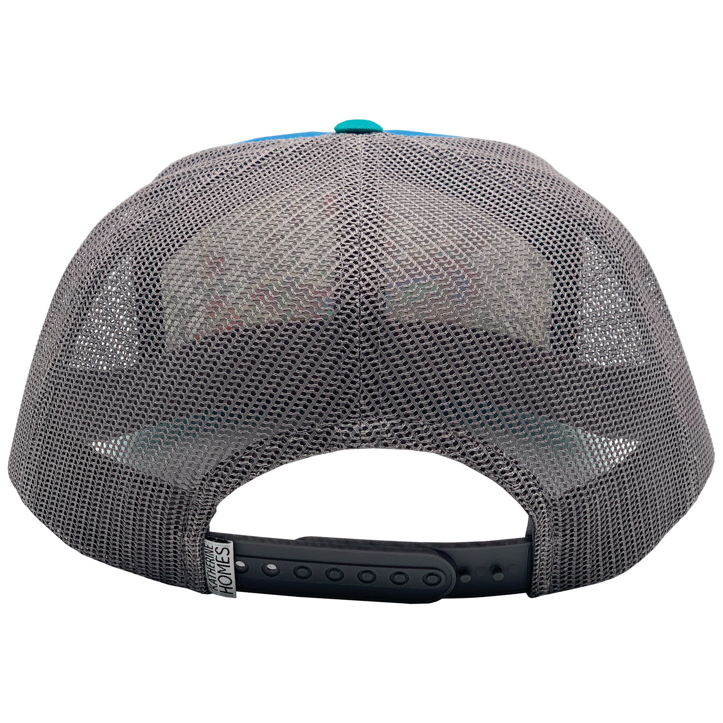 Red Fox and Poppies| 7 Panel Hat | Teal | Royal | Grey 100% Recycled Mesh