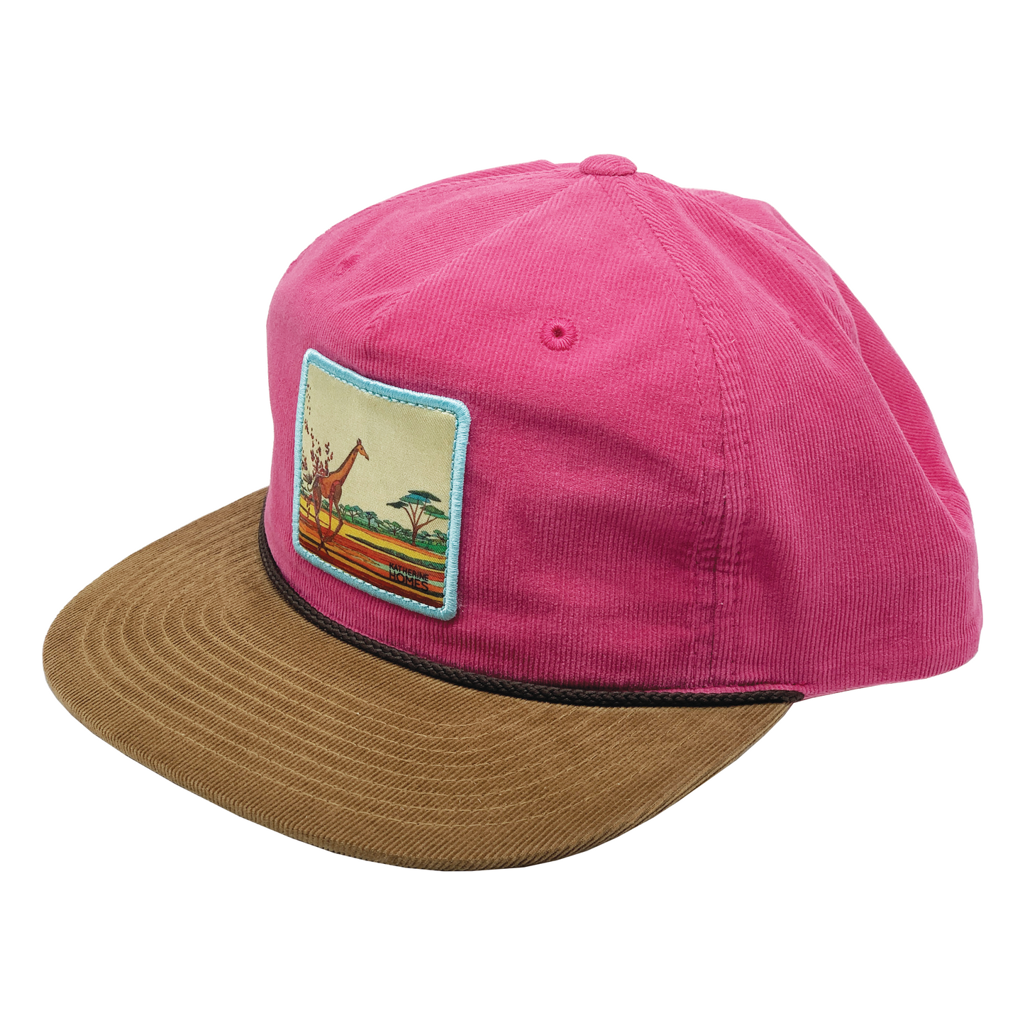 Fleeing Giraffe | Corduroy | Pink | Stone