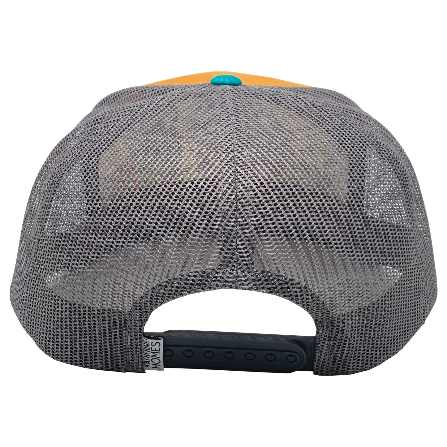 Grey Wolves Howling | 7 Panel  | Turquoise | Butterscotch  | 100% Grey Recycled Mesh