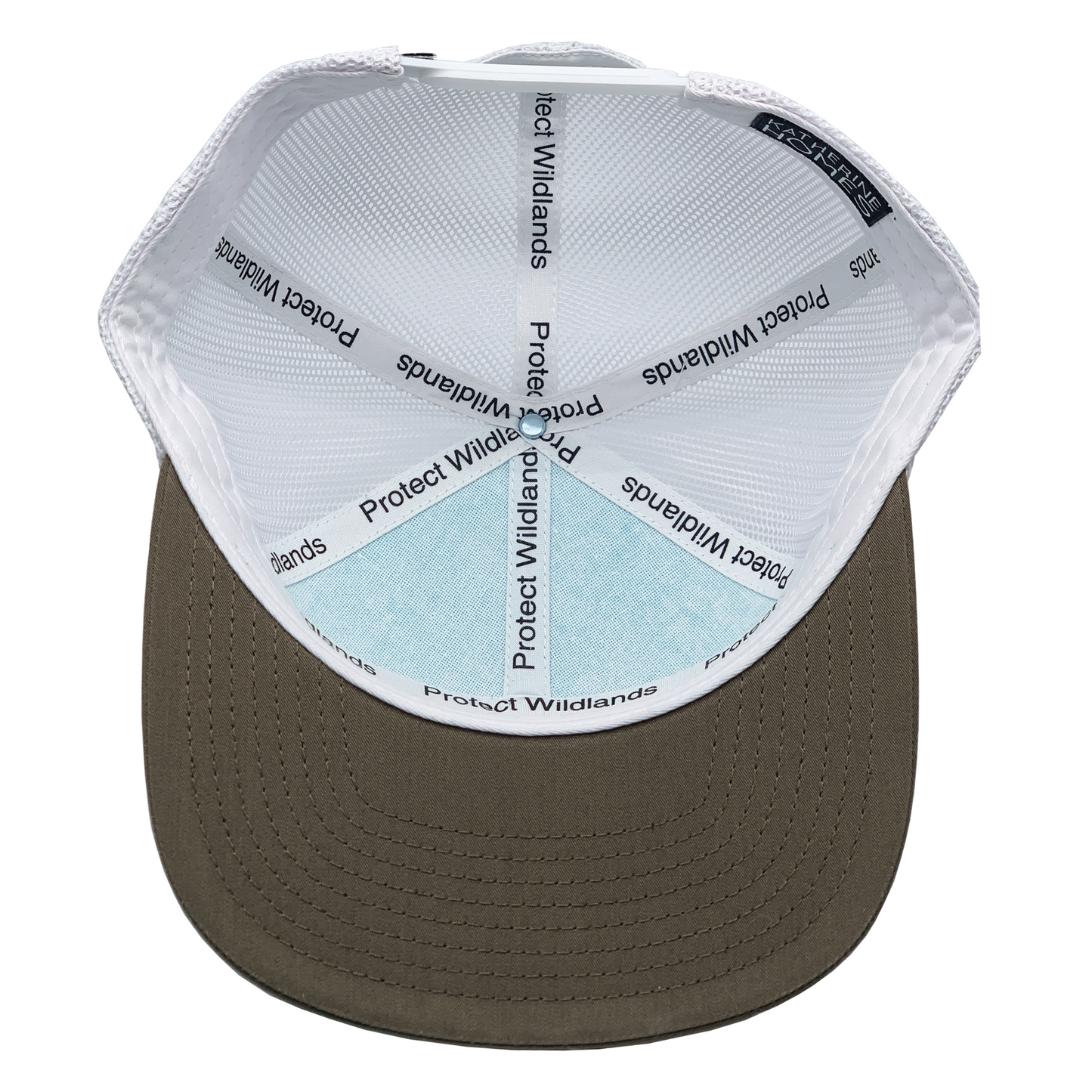 Indian Paintbrush | 7 Panel | Olive | Turquoise | 100% White Recycled Mesh