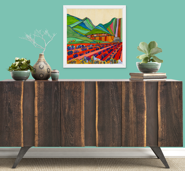 Santa Fe Flower Farm Print by Katherine Homes