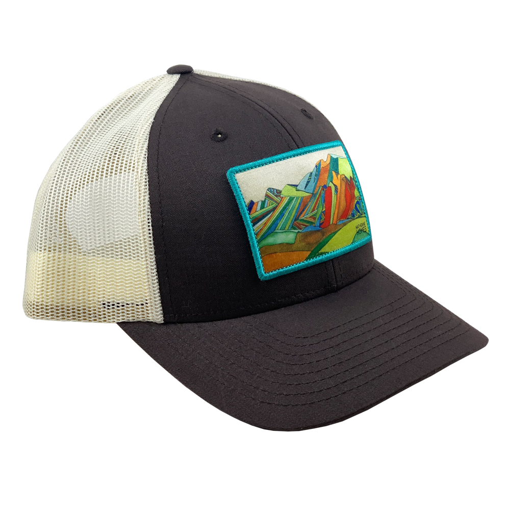 Boulder Flatirons Baseball Hat | Brown and Natural