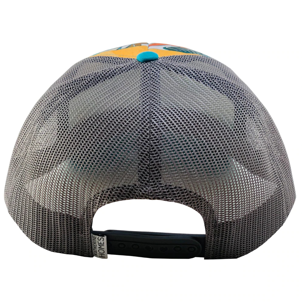 Mount Rainier | Trucker Hat | Turquoise and Grey