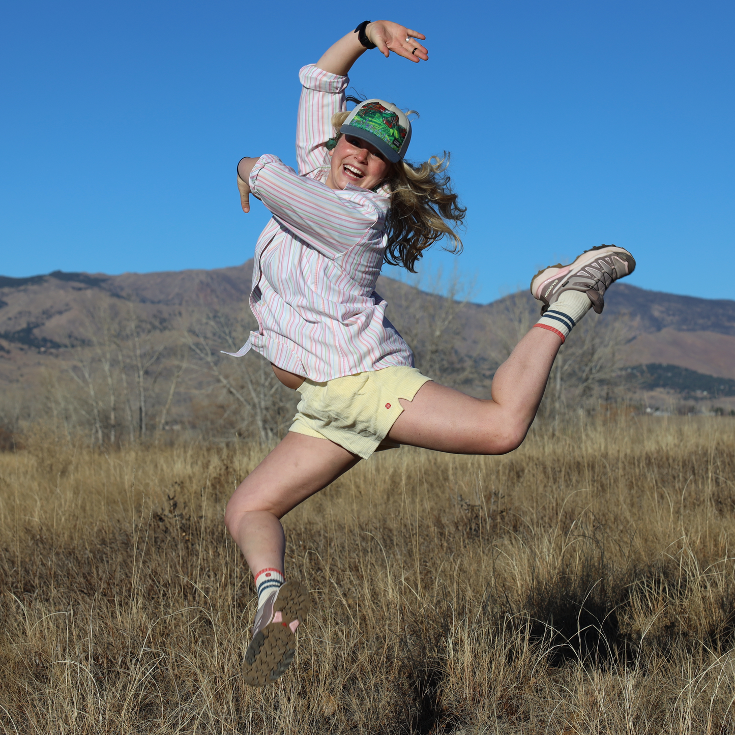 American Basin Mountains Trucker Hat Baseball and Mesh Hat by artist  Katherine Homes 