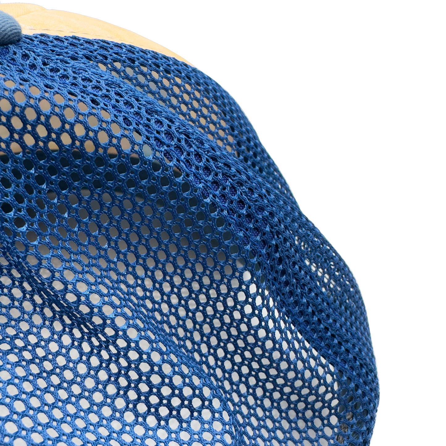 Blue Jay and Cherry Blossom Flowers Trucker Hat Baseball and Mesh Hat by artist  Katherine Homes 