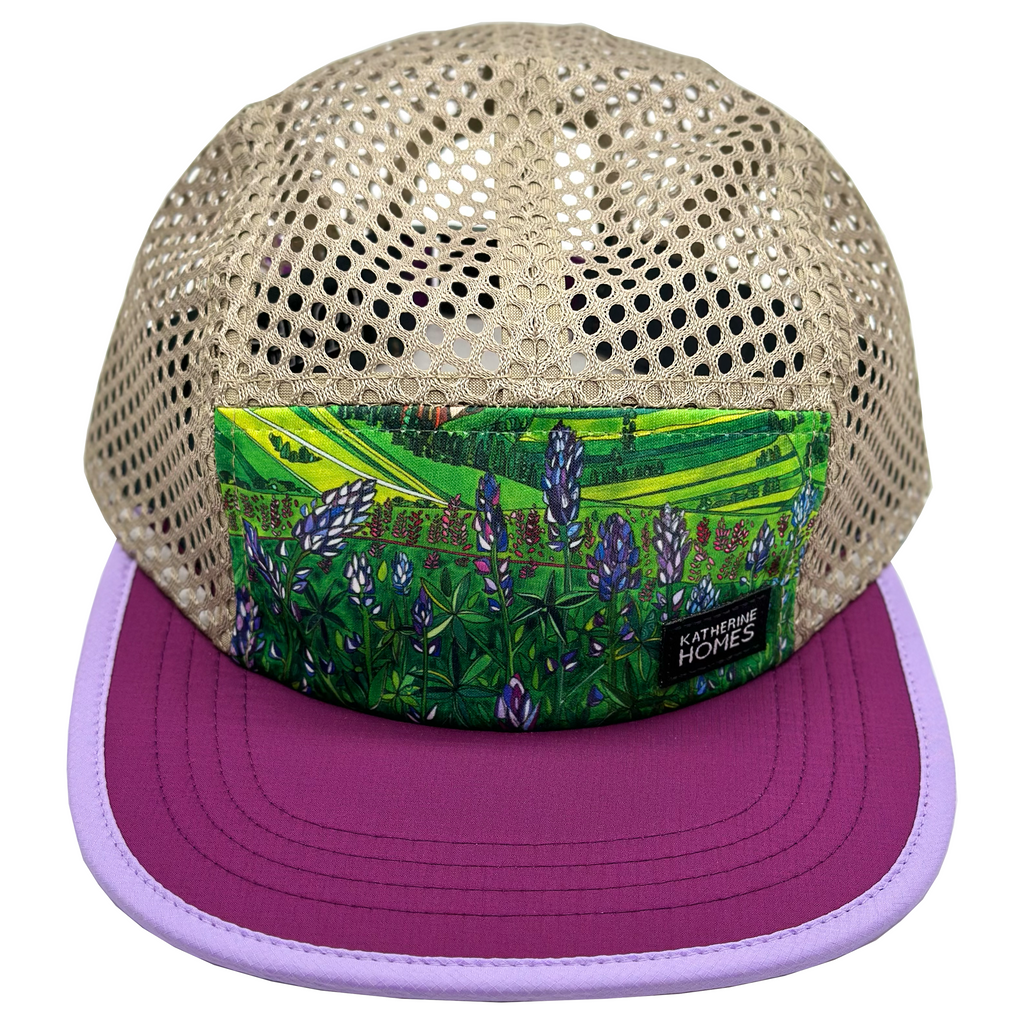 Glacier National Park Lupines | Running + Travel Hat | Grape +