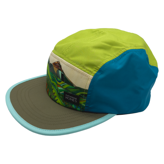 Teocalli Running Hat | Teal, Sky, & Lime – Katherine Homes