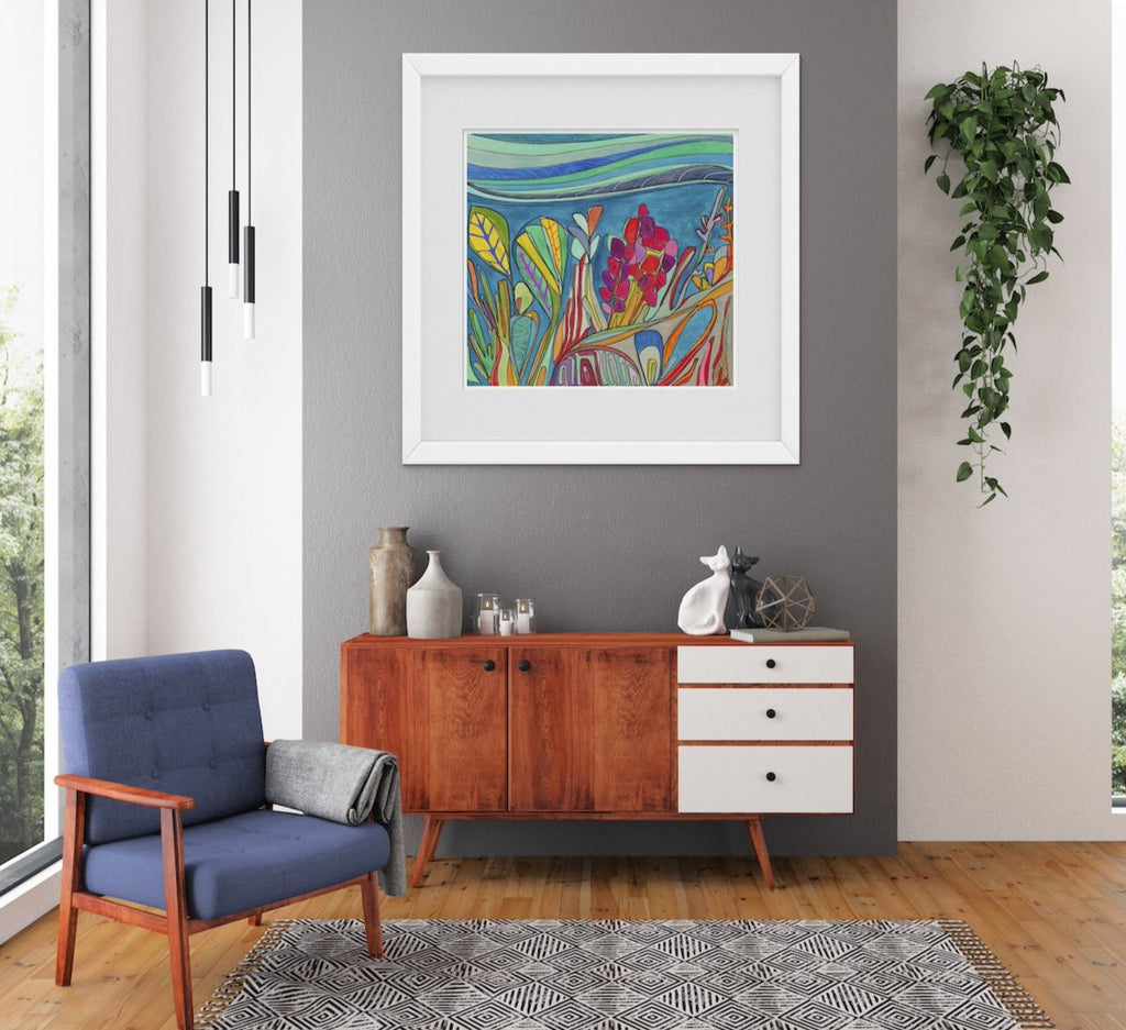 Katherine Homes original design Coral Reef Print 