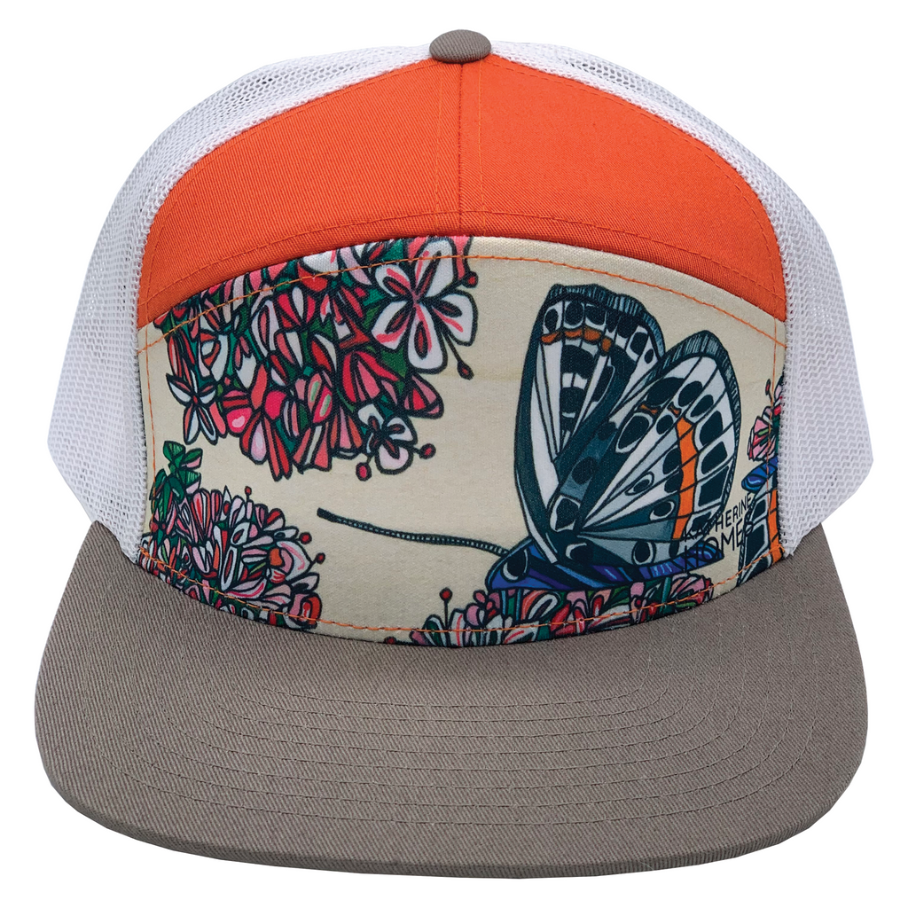 El Segundo Blue Butterfly 7 Panel Hat | 100% Recycled Mesh