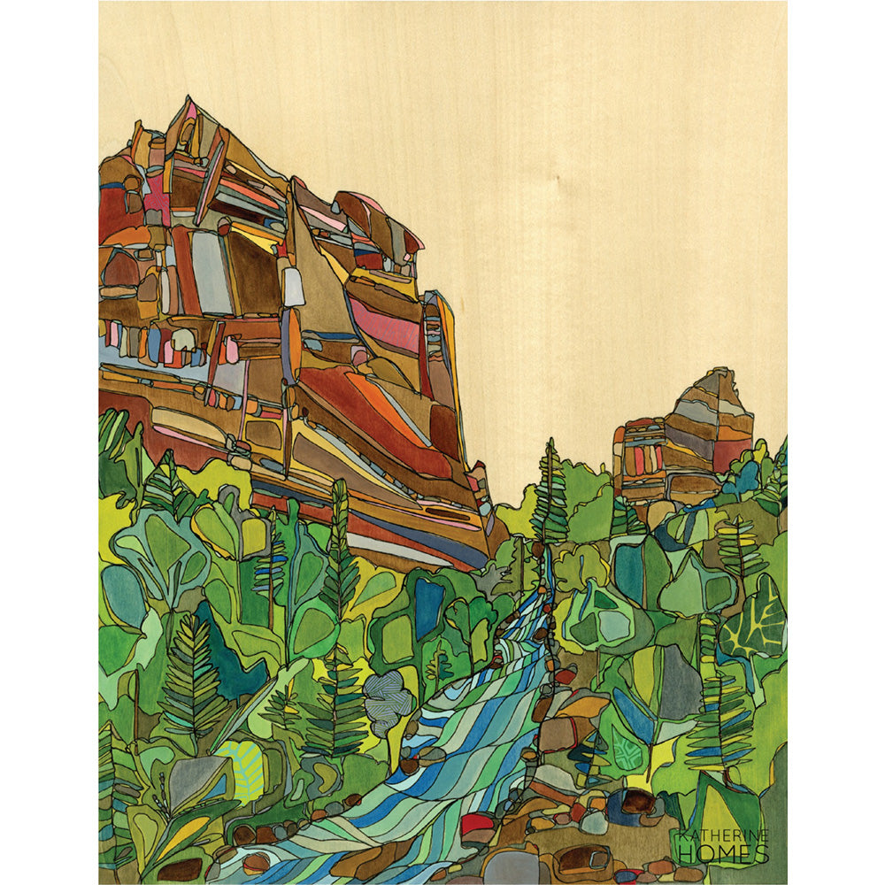 Katherine Homes Eldorado Canyon, giclee, print, nature, landscape, Colorado, river, canyons