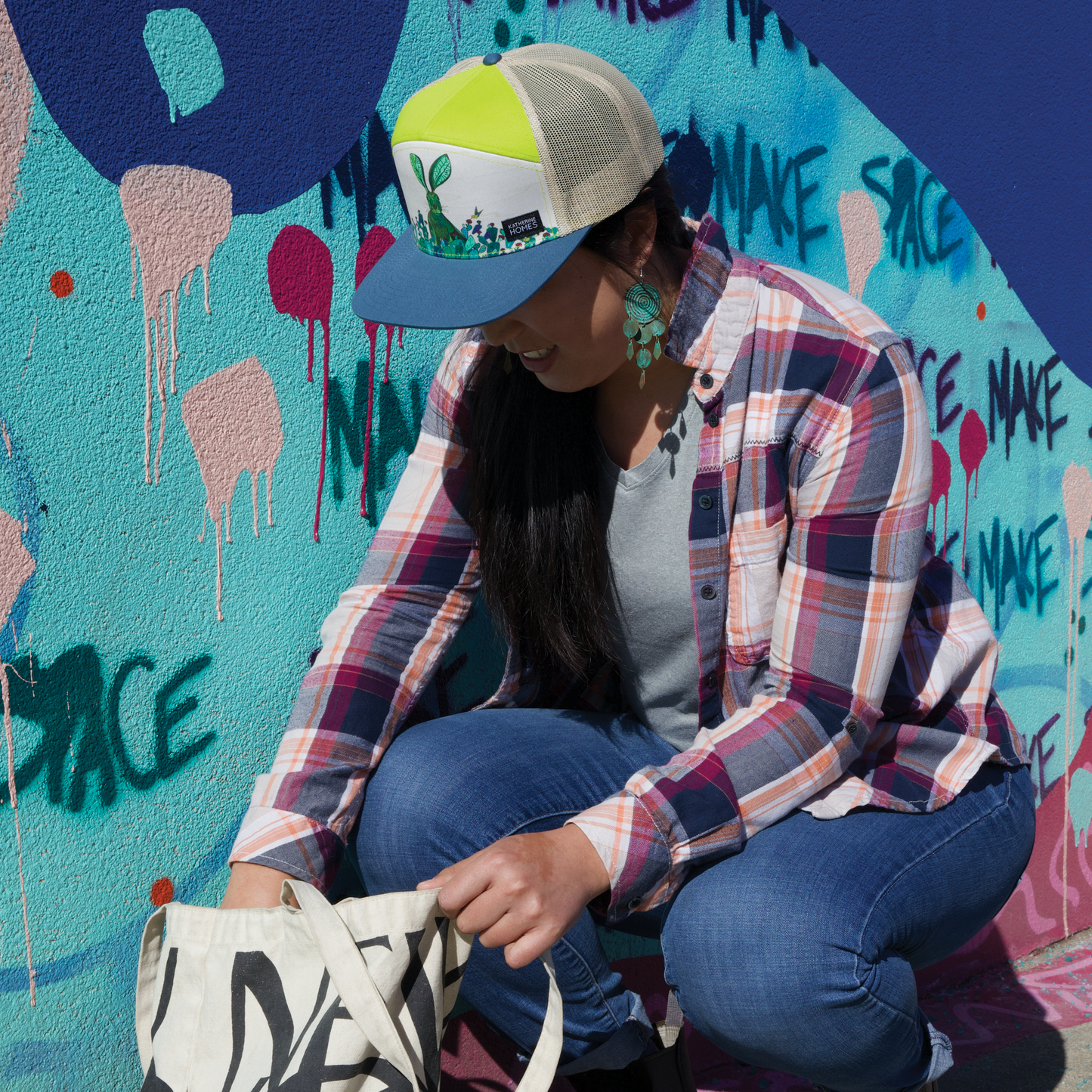 Sun protection, rabbit hat, baseball cap, structured with bendable brim, wildlife conservation, functional art, outdoor accessory