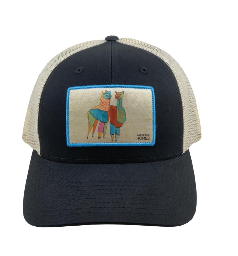 Guanacos | Baseball Hat | Black | Natural Mesh