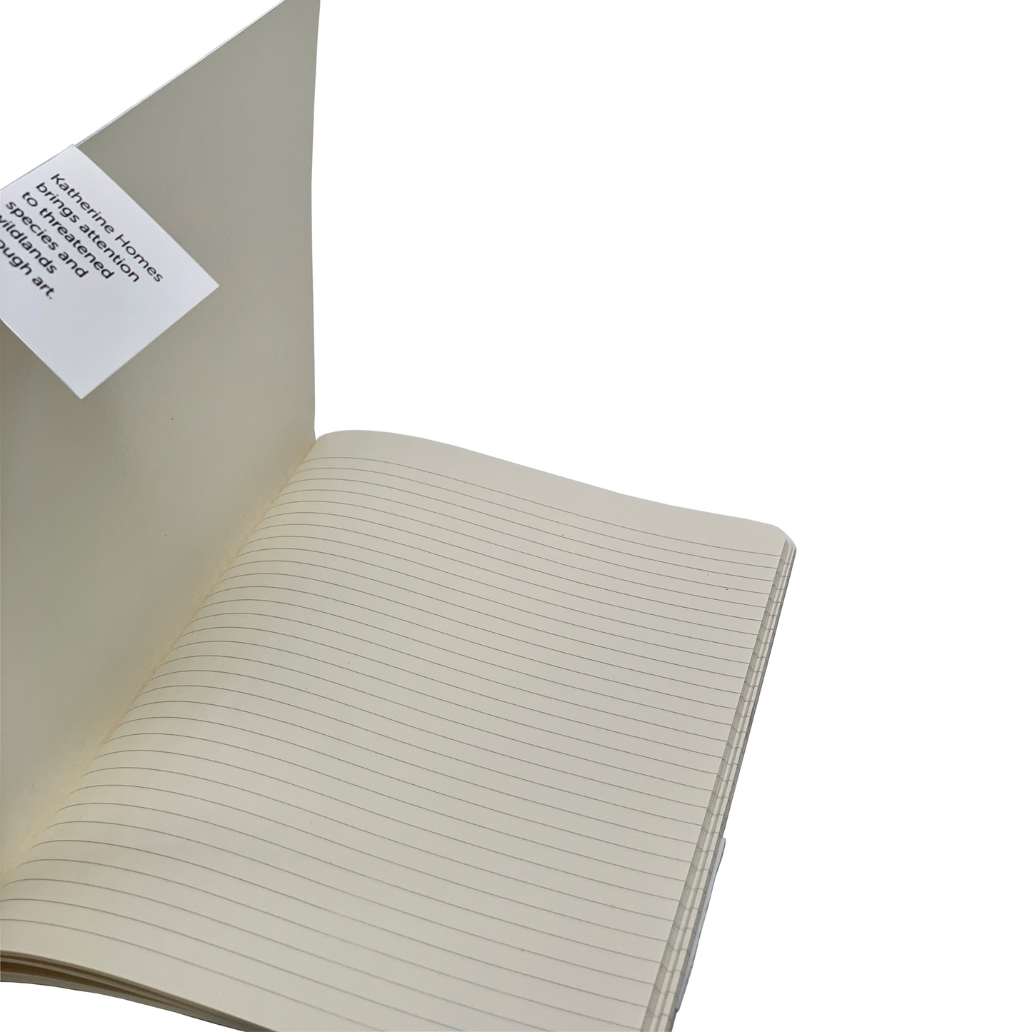 Katherine Homes Whorled Sunflower notebook, water-resistant, adventure sketchbook, writer, singer stitched, ruled pages