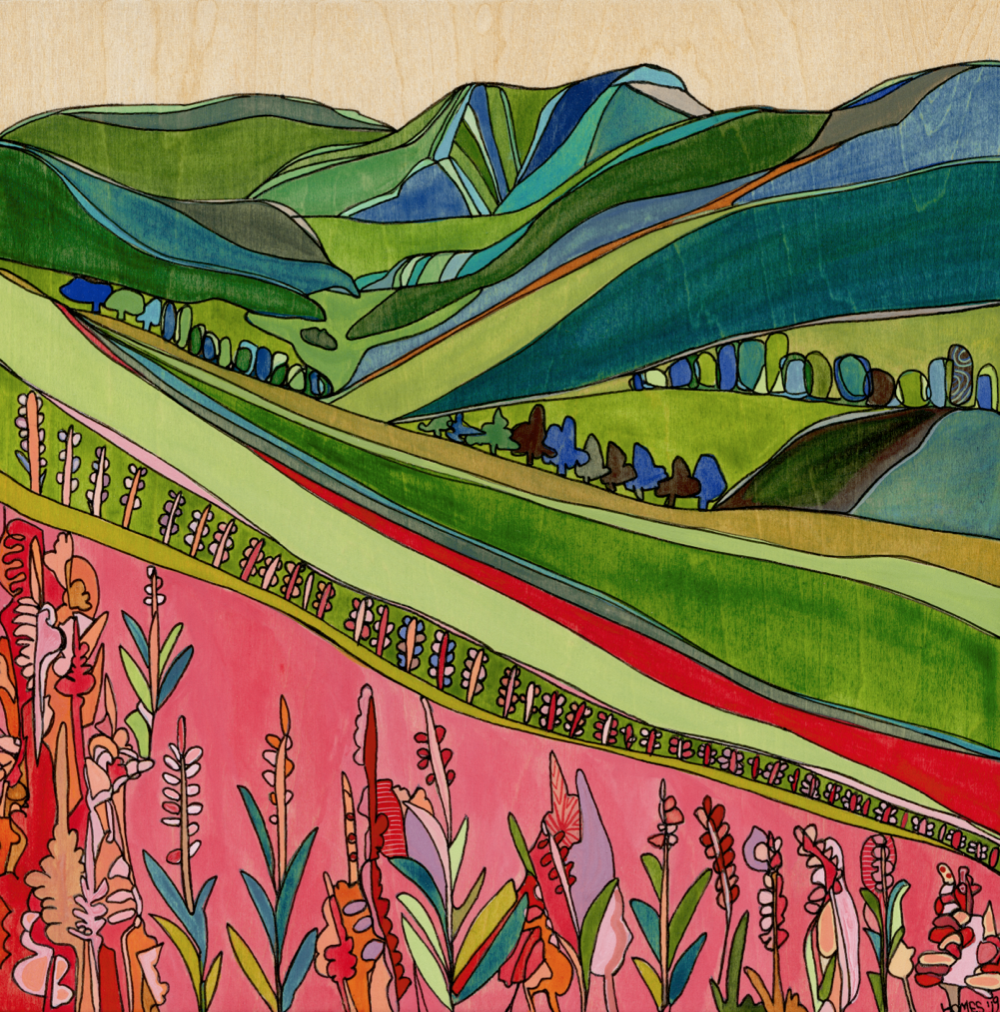 Crested Butte Wildflowers Print by Katherine Homes