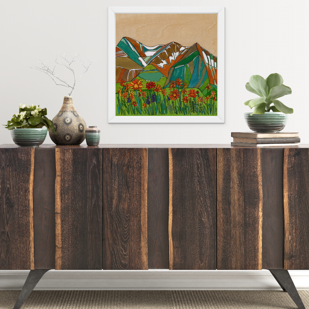 Colorado Daisies Print by Katherine Homes 