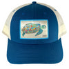 Katherine Homes Green Sea Turtle Trucker Hat | Seaport Blue 